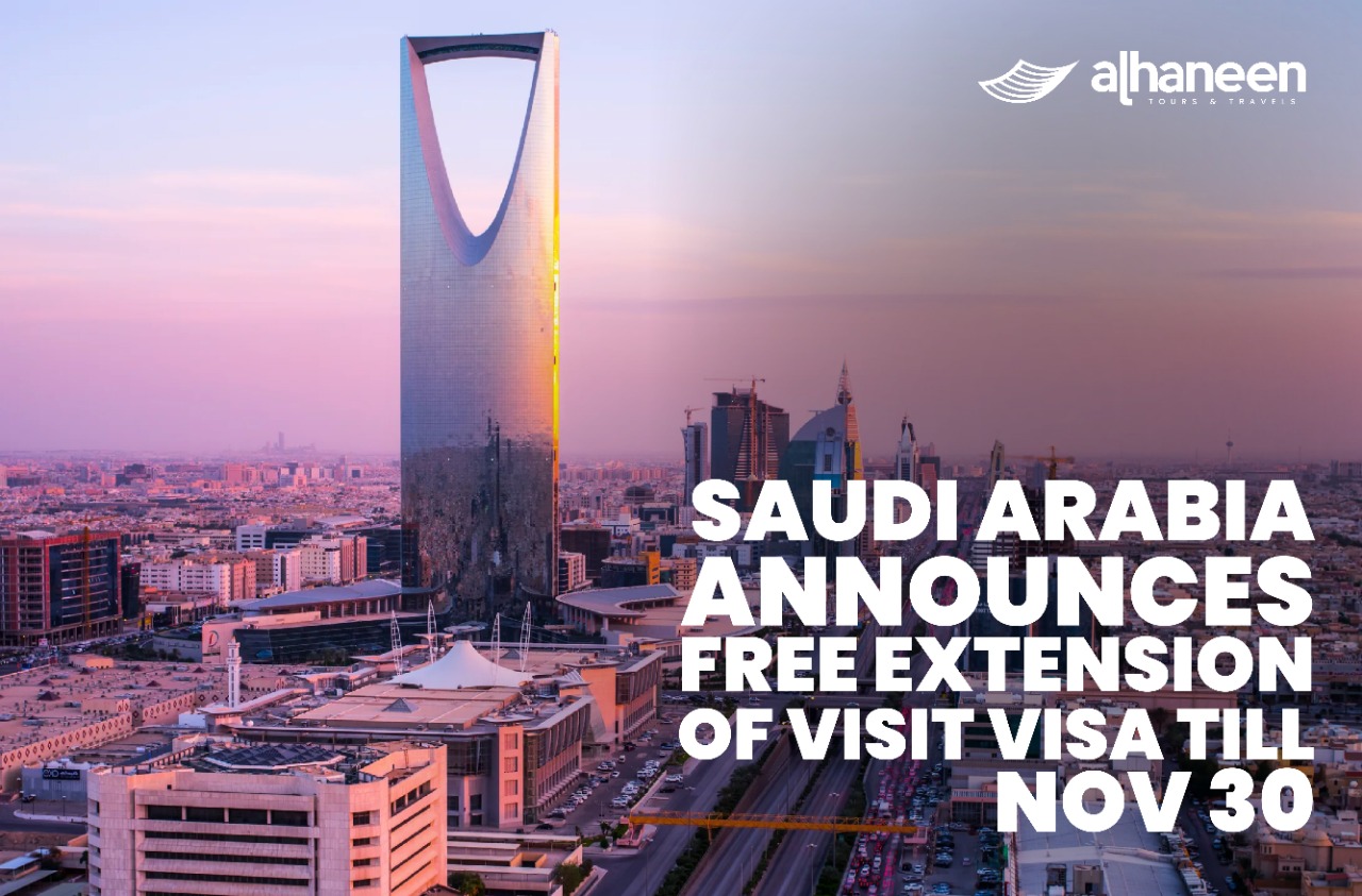 Saudi Arabia announces free extension of visa till Nov 30